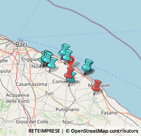 Mappa Strada Provinciale, 70042 Mola di Bari BA, Italia (9.85375)