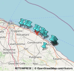 Mappa Strada Provinciale, 70042 Mola di Bari BA, Italia (11.9985)