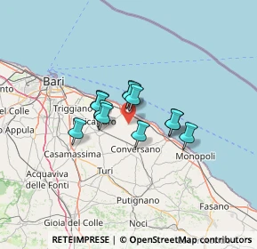 Mappa C.da Spinazzo, 70042 Mola di Bari BA, Italia (8.725)