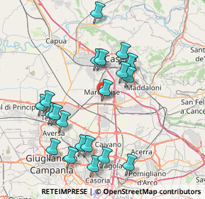 Mappa Via Fano, 81025 Marcianise CE, Italia (8.6775)