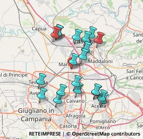 Mappa Via Fano, 81025 Marcianise CE, Italia (7.245)