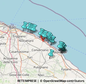 Mappa Viale Laffione, 70014 Conversano BA, Italia (10.8245)