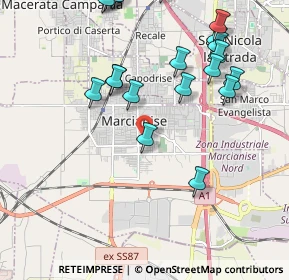 Mappa Via Riccardo Zandonai, 81025 Marcianise CE, Italia (2.5585)