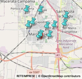 Mappa Via Riccardo Zandonai, 81025 Marcianise CE, Italia (1.67818)
