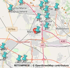 Mappa Via Riccardo Zandonai, 81025 Marcianise CE, Italia (6.13571)