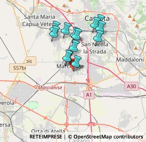Mappa Via Riccardo Zandonai, 81025 Marcianise CE, Italia (3.17462)