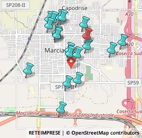 Mappa Via Riccardo Zandonai, 81025 Marcianise CE, Italia (0.981)