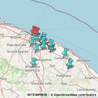 Mappa Via Puoti, 70016 Noicattaro BA, Italia (10.32)