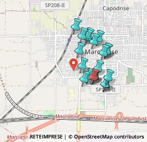 Mappa Via Tagliamento, 81025 Marcianise CE, Italia (0.7635)