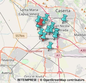 Mappa Via Tagliamento, 81025 Marcianise CE, Italia (2.398)