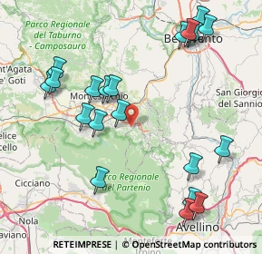 Mappa Via Iardino di sopra, 82017 Pannarano BN, Italia (10.0365)