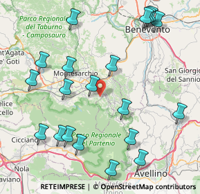 Mappa Via Iardino di sopra, 82017 Pannarano BN, Italia (10.4895)