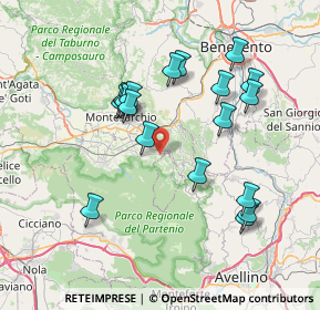 Mappa Via Iardino di sopra, 82017 Pannarano BN, Italia (7.78722)