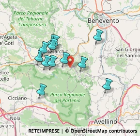 Mappa Via Iardino di sopra, 82017 Pannarano BN, Italia (6.48417)