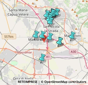 Mappa Viale Sossietta Scialla, 81025 Marcianise CE, Italia (3.53875)