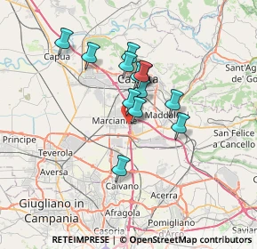 Mappa Marie e Pierre Curie, 81025 Marcianise CE, Italia (5.53385)