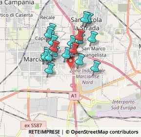 Mappa Marie e Pierre Curie, 81025 Marcianise CE, Italia (1.4305)