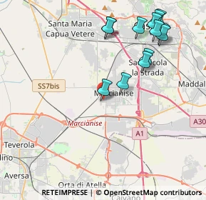 Mappa Via Monte Negro, 81025 Marcianise CE, Italia (4.88615)