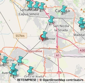 Mappa Via Monte Negro, 81025 Marcianise CE, Italia (6.97625)