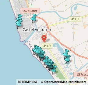 Mappa Viale Giuseppe Palizzi, 81030 Castel Volturno CE, Italia (2.3045)