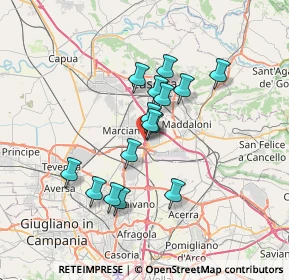 Mappa A1 Milano - Napoli, 81025 Marcianise CE, Italia (5.89067)