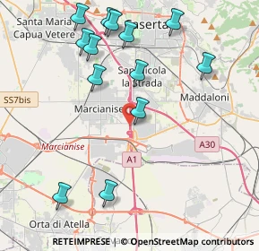 Mappa A1 Milano - Napoli, 81025 Marcianise CE, Italia (4.94385)