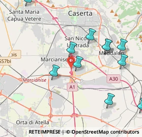 Mappa A1 Milano - Napoli, 81025 Marcianise CE, Italia (4.84364)