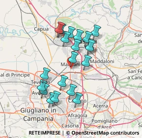 Mappa Via Modena, 81025 Marcianise CE, Italia (6.714)