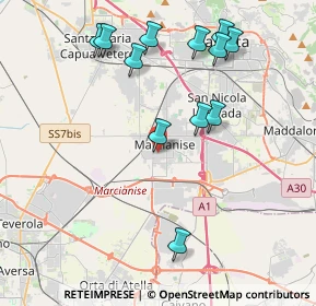 Mappa Via Monfalcone, 81025 Marcianise CE, Italia (4.5675)