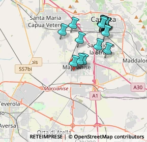 Mappa Via Monfalcone, 81025 Marcianise CE, Italia (4.1845)