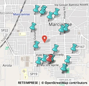 Mappa Via Monfalcone, 81025 Marcianise CE, Italia (0.564)