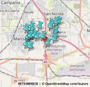 Mappa Milano - Napoli, 81025 Marcianise CE, Italia (1.3465)