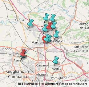 Mappa Milano - Napoli, 81025 Marcianise CE, Italia (6.32154)