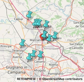 Mappa Milano - Napoli, 81025 Marcianise CE, Italia (5.71231)