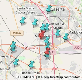 Mappa Via Bergamo, 81025 Marcianise CE, Italia (3.93813)