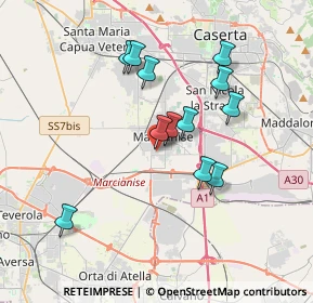 Mappa Via Bergamo, 81025 Marcianise CE, Italia (3.44083)