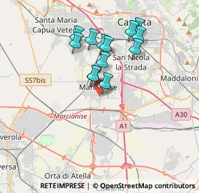 Mappa Via Augusto Moriconi, 81025 Marcianise CE, Italia (3.35)
