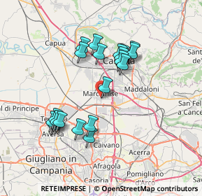 Mappa Via Augusto Moriconi, 81025 Marcianise CE, Italia (7.083)