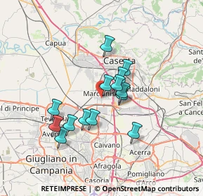 Mappa Via Augusto Moriconi, 81025 Marcianise CE, Italia (5.90643)