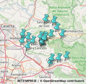 Mappa Via Cappuccini, 81021 Arienzo CE, Italia (5.671)