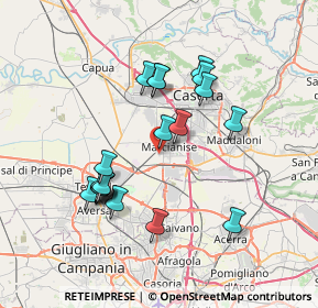 Mappa Via Varese, 81025 Marcianise CE, Italia (7.27579)