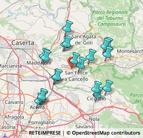 Mappa Via Ferdinando I D'Aragona, 81028 Santa Maria a Vico CE, Italia (7.08684)