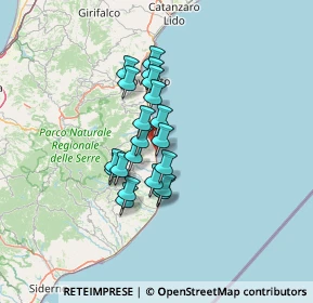 Mappa Contrada Miloti km 148, 88060 Santa Caterina dello Ionio CZ, Italia (10.5275)