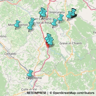 Mappa Raccordo Autostradale Firenze - Siena, 50028 Tavarnelle Val di Pesa FI, Italia (9.9535)