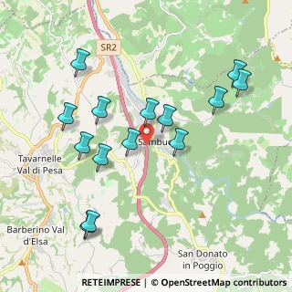 Mappa Raccordo Autostradale Firenze - Siena, 50028 Tavarnelle Val di Pesa FI, Italia (2.075)