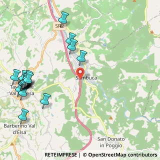 Mappa Raccordo Autostradale Firenze - Siena, 50028 Tavarnelle Val di Pesa FI, Italia (3.003)
