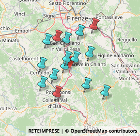 Mappa Raccordo Autostradale Firenze - Siena, 50028 Tavarnelle Val di Pesa FI, Italia (11.87933)