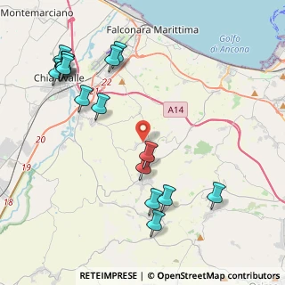 Mappa Via S. Bernardino da Siena, 60020 Agugliano AN, Italia (5.09)