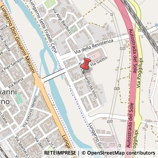 Mappa Via Leonardo da Vinci, 23, 52027 San Giovanni Valdarno, Arezzo (Toscana)