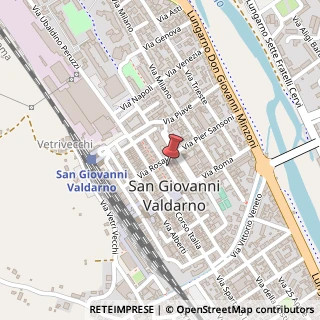 Mappa Via Garibaldi, 52027 San Giovanni Valdarno AR, Italia, 52027 San Giovanni Valdarno, Arezzo (Toscana)